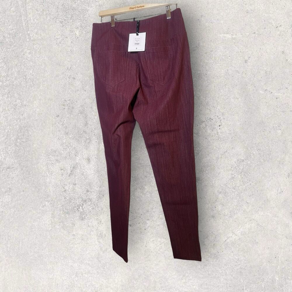 Agnes & Dora Leggings XXXL Maroon/Red Ankle Elastic Pants 20-22